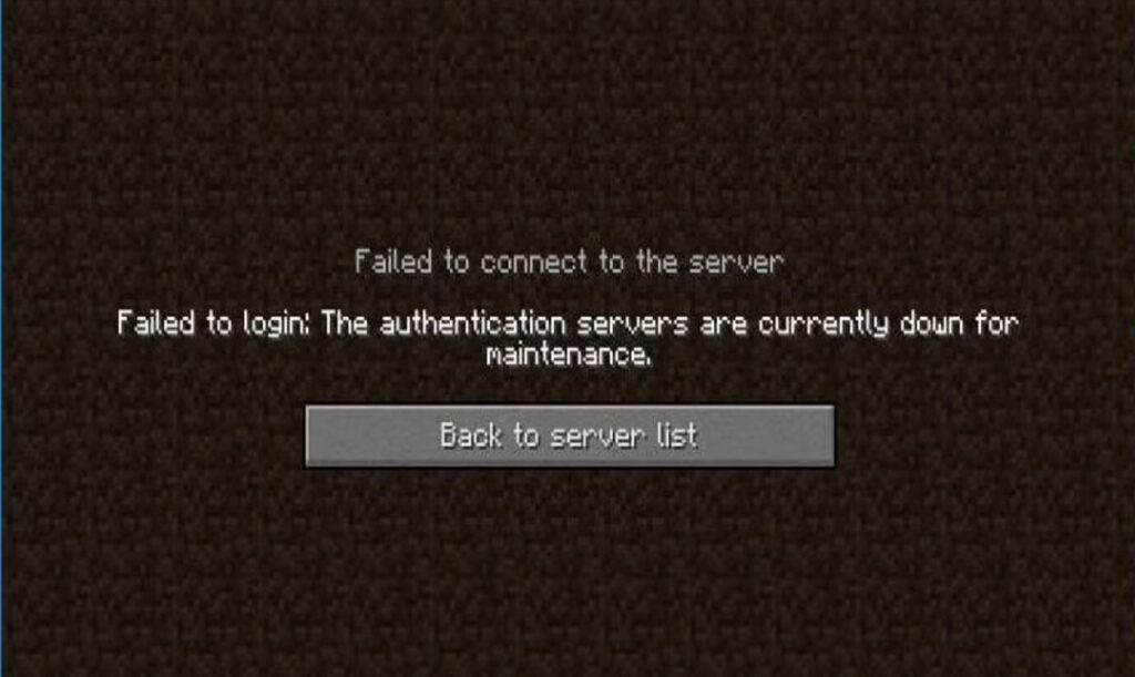 Incorrect server settings